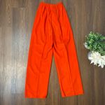 Vintage 2 Piece 60s 70s Retro Orange Tunic & Pants Set Medium Photo 9