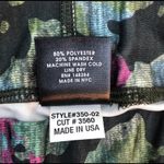 Terez  Tall Band Multi Color Camo Capri Leggings Photo 5