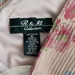 R & M Richards Sleeveless Floral Evening Gown Dress Women’s Size 6 Peach Coral Pink Photo 9