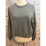 Hollister Sweatshirt Pullover Medium Gray Beaded Long sleeves Preppy 90s Y2K Photo 2