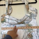 House Of CB  Minerva Soft Blue Vintage Ribbon Print Chiffon Midi Sundress Size M Photo 3