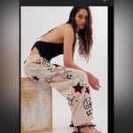 Free People  Aria Embroidered Pants Photo 1