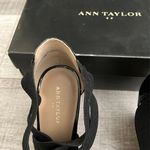 Ann Taylor  Wedge Sandals Black Tan Photo 5