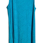 Fresh Produce Tank Dress Women M Blue Coastal Beach Vacation Made in USA Cotton Photo 0