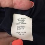 J.Crew Wool Blend Striped Tweed Navy/White Pencil Skirt Photo 6