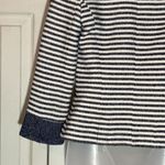 ZARA  Trafaluc Blue Striped Cropped Blazer Small Photo 10