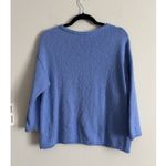 Habitat Liv by Clothes Chunky Knit Sweater Small Blue Pocket Coastal Hippie Photo 5