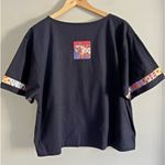 VINTAGE LRW designs Atlanta hand painted art to wear African jungle boxy tee Black Size XL Photo 7