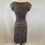 Enfocus Studio  chocolate brown and white polka dot midi dress size 8 Photo 2