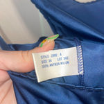 Deep Teal Blue Vintage Lace Slip Dress Photo 3