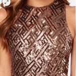 Dress the Population Mia Bronze Sequin Dress Size XS Photo 3