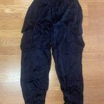 Bobi  Los Angeles Revolve Silky Textured Cargo Preppy Goth Whimsigoth Joggers S Photo 0