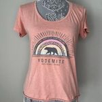 YOSEMITE NATIONAL PARK Graphic Women’s Pink High Low Scoop Neck T Photo 0