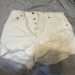 Levi's White 501 Shorts Photo 0
