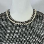Karl Lagerfeld black and white pearl neckline shift dress size 4 Photo 1