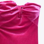 ZARA Velvet Effect Midi Party Coctail Wedding Dress Photo 6