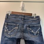 Big star Sweet Boot Ultra Low Rise Jean Embroidered Pocket Dark Wash 26R Photo 5