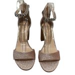 Jewel by Badgley Mischka Louise Ankle Strap Sandal Rose Gold Women’s Size 8 Photo 4