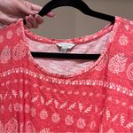Lucky Brand  Pink Tie Front Boho Top Photo 1