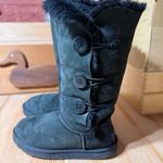 UGG  Bailey Button Triplet II Boot Black Winter Boots Photo 1