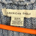 American Eagle oversized Cozy Blue chunky Knit Hoodie Medium Photo 1