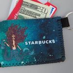 Starbucks  mermaid siren neoprene cardholder pouch keychain Photo 4