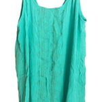 Spiaggia Dolce  mint green boho tank dress with gorgeous detail women’s medium Photo 0