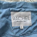 Rachel Roy Rachel  Chambray Drapey Moto Utility Jacket Photo 5