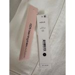 AQUA  Cream Denim Jacket‎ Size 6 Cropped Collarless Button Front Pockets Photo 8