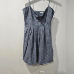 Madewell Chambray Tie Front Cutout Cami Dress Size 10 Photo 3