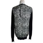 Harvé Benard Womens Snakeskin Print Cardigan Sweater Black Knit Size L Harve Benard NEW‎ Photo 2