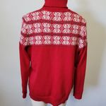 Breckenridge 58. red fair isle turtleneck sweater size xl Photo 8