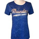 Blue 84 T-Shirt Womens XL Used Sparkly Thunder Photo 2