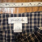 Brooks Brothers  stretch  navy plaid crop pant size 8 Photo 2