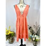 Free People  Crushin On You Cotton Beaded Striped Dress Photo 3