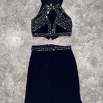 Blondie Nites Elegant Navy Evening Gown with Embellished Waist/ prom dress Photo 8