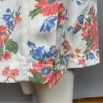 Gap Vintage 90s Skirt Floral Midi Rayon White Cottagecore Buttons Women Size 2 Photo 10