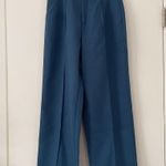 Wide Leg Pants Retro Was Thin Casual Pants High Waist Mopping Pants Loose Straig Blue Size 28 Photo 1