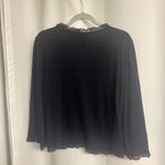 Studio 1940 black cardigan with ruffle detail XL Photo 1
