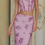 Princess Polly  - Pink Maxi Skirt Set Photo 0