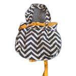 Gray White Chevron Tote Purse and Wallet Photo 2
