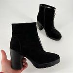 Primark Wide Fit Suede Bootie Size 6 chunky Y2k inspired zipper front disco Photo 2