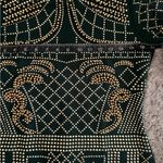 BANJUL  Black Dress with Gold Accents Photo 8