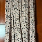 Abercrombie & Fitch Black and Tan Dot Print Skirt With Slit Size Medium Photo 0