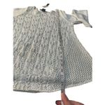 Preswick & Moore Presswick & Moore crocheted sweater Sz M Lt blue/Silver NWT Photo 5
