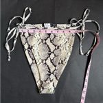 Nasty Gal NWOT Moving Snake Tie High Tie Bikini Bottom. Size 8 Photo 5