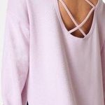 Sweaty Betty  After Class Cross Back Sweatshirt, New with Tags, Mistflower Purple Photo 1