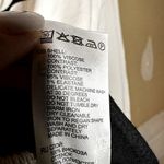 Reiss  Jayde Bodysuit Blouse Long Sleeve Low V-Neck White Black 8 Photo 7