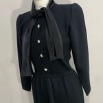 Vintage Dana Hogan Designed By Robyn Hogan Santana Knit Black Classic Dress Sz 4 Photo 8