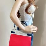 Kate Spade Red Multi Staci Color Block Medium Satchel Photo 2